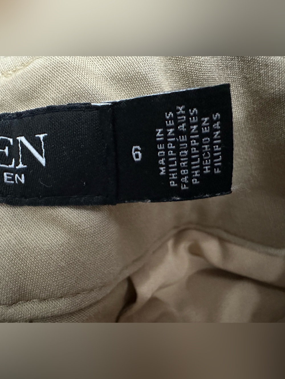 Lauren Ralph Lauren Double-Faced Stretch Cotton Ankle Wide Leg Pants Size 6 - Picture 10 of 12